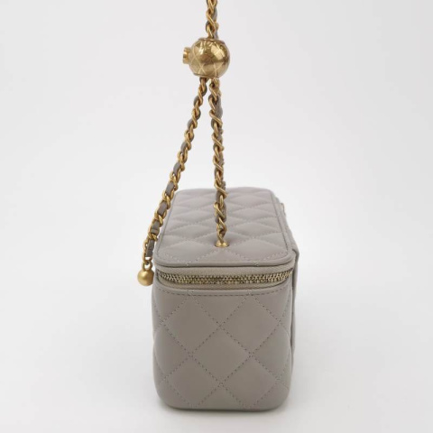 Chanel Vanity Case Grey Color