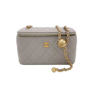 Chanel Vanity Case Grey Color