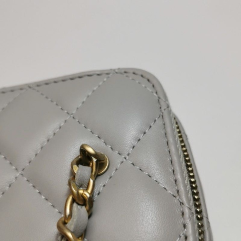 Chanel Vanity Case Grey Color