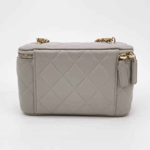 Chanel Vanity Case Grey Color