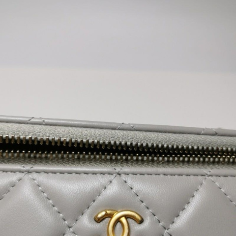 Chanel Vanity Case Grey Color