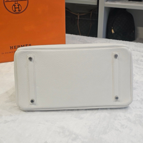 Hermes Birkin 35 Togo Platinium Bag