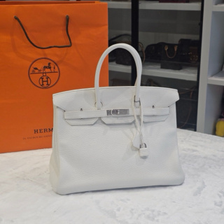 Hermes Birkin 35 Togo Platinium Bag