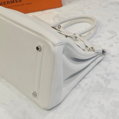 Hermes Birkin 35 Togo Platinium Bag